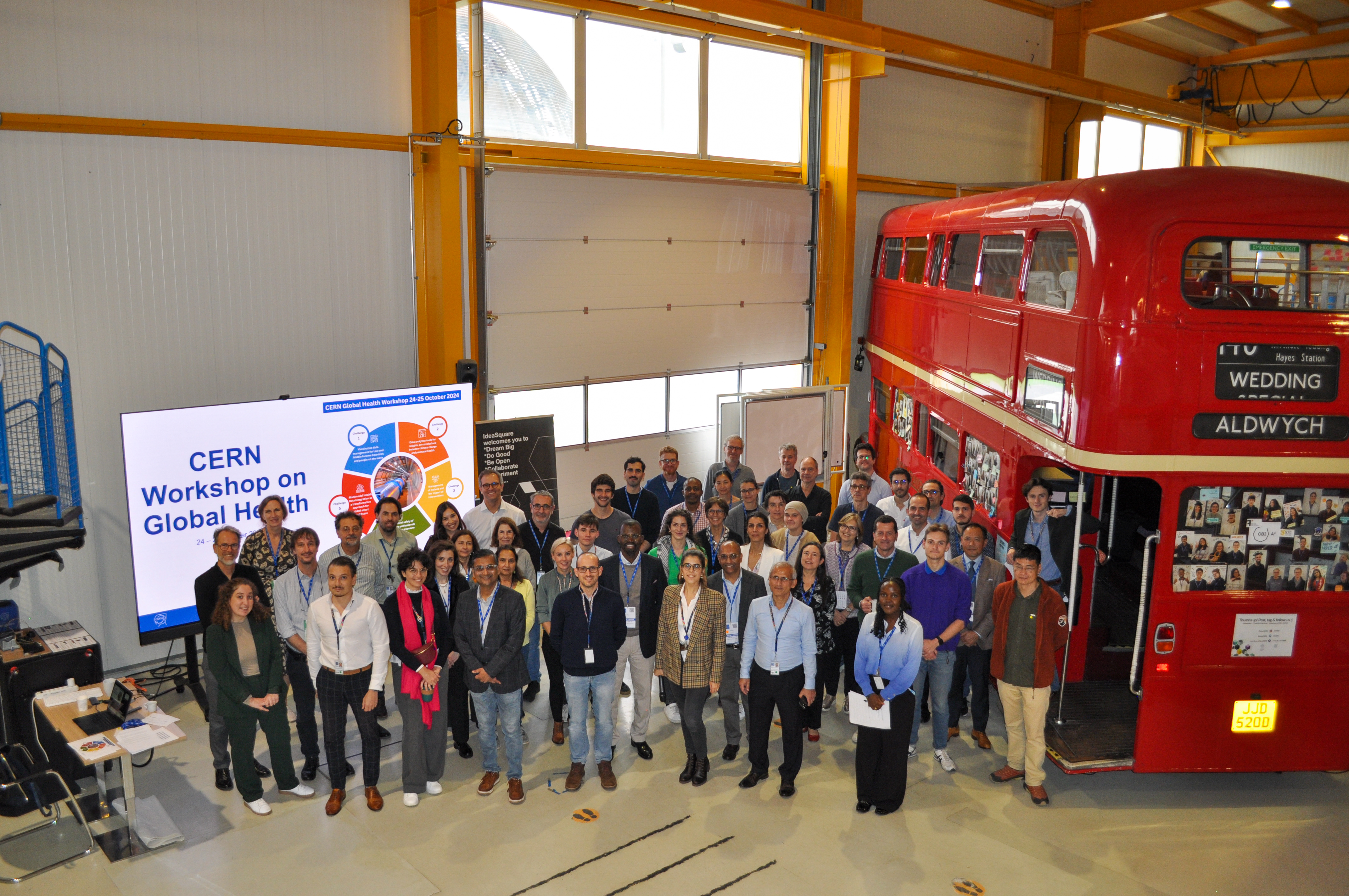 CERN’s Workshop on Global Health, held at IdeaSquare on 25 October. (Image: F.Tankut/CERN)