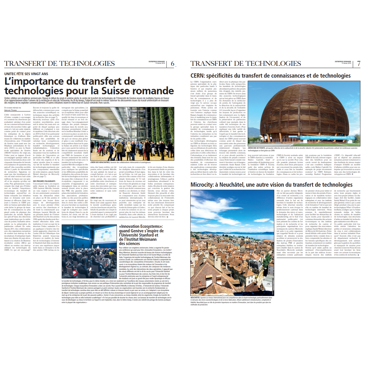 CERN: spécificités du transfert de connaissances et de technologies | Entreprise Romande